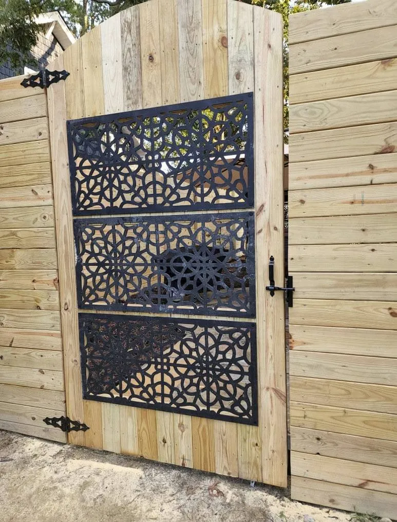 custom wood gate