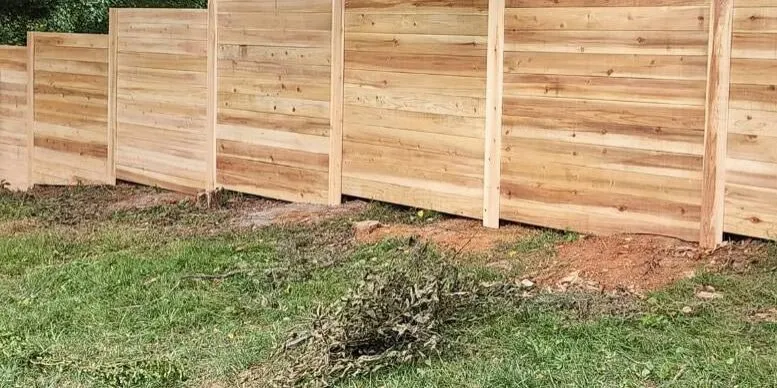 wooden fence - Privacy Fence Solutions