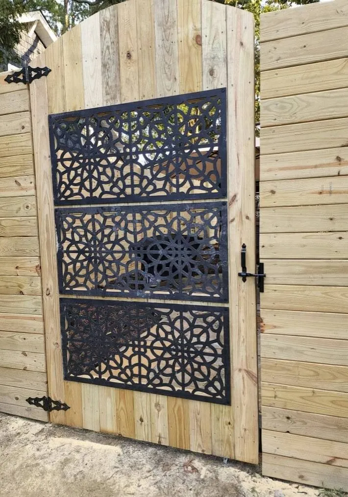custom wood gate